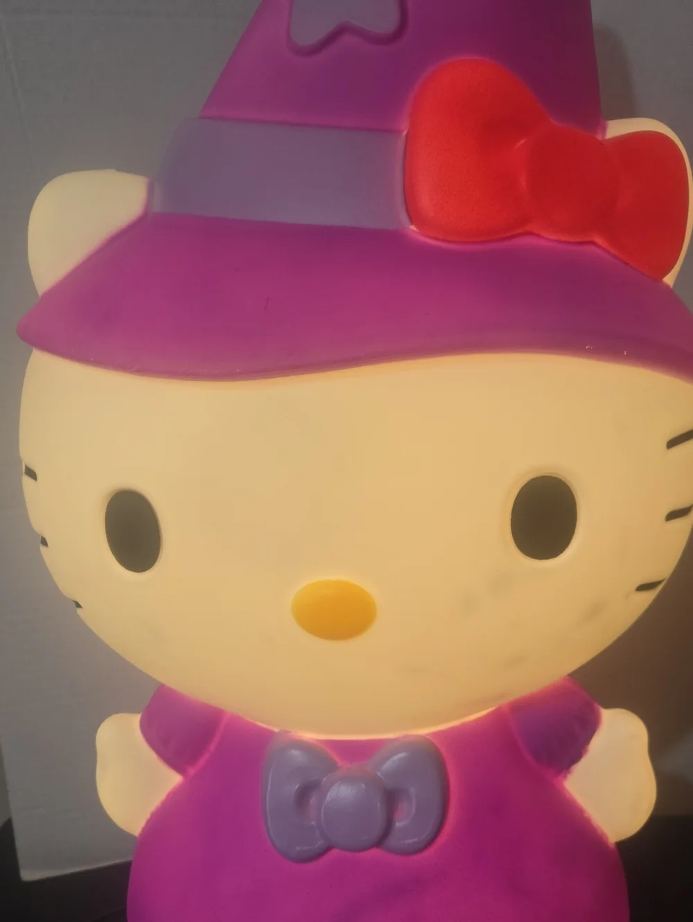 Hello Kitty Blow Mold Witch Halloween Lighted Yard Decor Sculpture 22” Plug-in